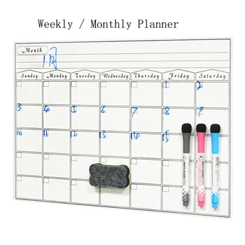 Weekly Monthly Blackboard Planner Whiteboard Fridge Magnet Flexible Daily Message Drawing Refrigerator Board Study Room Decor
Weekly Monthly Blackboard Planner Whiteboard Fridge Magnet Flexible Daily Message Drawing Refrigerator Board Study Room Decor