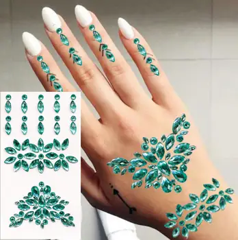 HTJ02 2020 Latest Beautiful Resin Rhinestone Henna Tattoo Hand Jewelry Sticker Body Gem Sticker
HTJ02 2020 Latest Beautiful Resin Rhinestone Henna Tattoo Hand Jewelry Sticker Body Gem Sticker