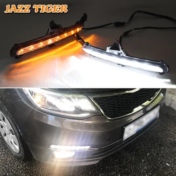 JAZZ TIGER 2PCS Yellow Turn Signal Function 12V Car DRL Lamp LED Daytime Running Light Daylight For Kia Rio K2 2015 2016
JAZZ TIGER 2PCS Yellow Turn Signal Function 12V Car DRL Lamp LED Daytime Running Light Daylight For Kia Rio K2 2015 2016