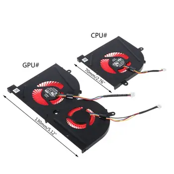Laptop GPU CPU Cooling Fan for MSI GS63VR GS63 GS73 GS73VR MS-17B1 Stealth Pro CPU BS5005HS-U2F1 GPU BS5005HS-U2L1 Cooler
Laptop GPU CPU Cooling Fan for MSI GS63VR GS63 GS73 GS73VR MS-17B1 Stealth Pro CPU BS5005HS-U2F1 GPU BS5005HS-U2L1 Cooler
