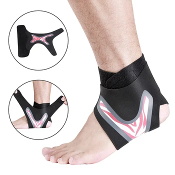 

One Pair Unisex Ankle Support Brace Foot Bandage Sprain Prevention Stretchable Adjustable Fitness Foot Protection Ankle Guard