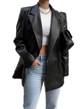 PU Leather Coat Women Fashion Jacket Full Sleeve V Shape Collar Black Matching Outfit for Autumn Winter Top Celebrity Collection
PU Leather Coat Women Fashion Jacket Full Sleeve V Shape Collar Black Matching Outfit for Autumn Winter Top Celebrity Collection