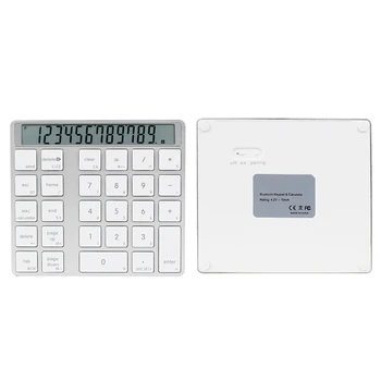 28keys Rechargeable Wireless Bluetooth 2 In 1 Magic Calculator For Laptop Digital Keyboard LCD Display Numeric Keypad Ultra Thin
28keys Rechargeable Wireless Bluetooth 2 In 1 Magic Calculator For Laptop Digital Keyboard LCD Display Numeric Keypad Ultra Thin