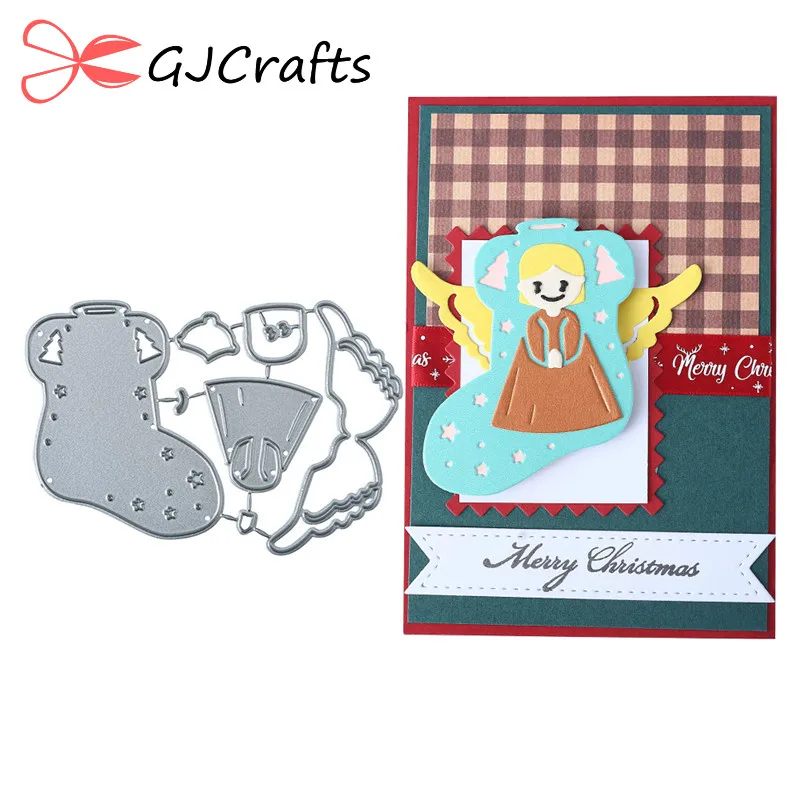 GJCrafts Christmas Dies Sock with Angel Metal Cutting Dies New Card Making Scrapbooking Embossing Cuts Stencil Die Metal Dies
GJCrafts Christmas Dies Sock with Angel Metal Cutting Dies New Card Making Scrapbooking Embossing Cuts Stencil Die Metal Dies