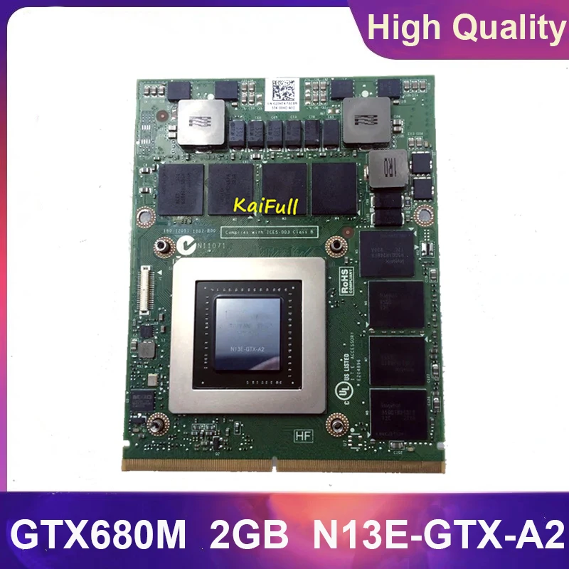 Графическая видеокарта GTX680M GTX 680M GDDR5 2 Гб для ноутбука DELL Alienware M15X M17X R4 M18X R1 R2 R3