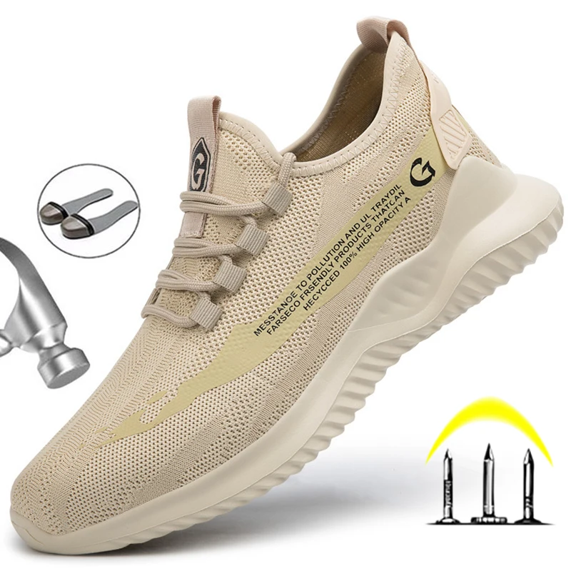 Work Safety Shoes For Men Puncture Proof Boots Working Steel Toe Anti-Smashing Men Shoe Construction Light Breathable Sneakers
Work Safety Shoes For Men Puncture Proof Boots Working Steel Toe Anti-Smashing Men Shoe Construction Light Breathable Sneakers