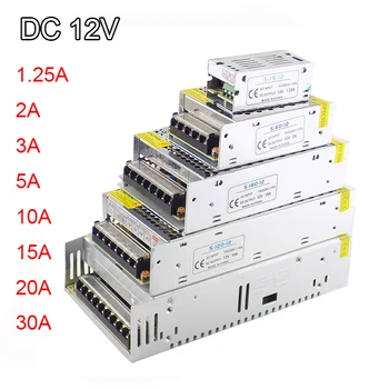 DC 12V 1A~30A Lighting Transformer Power Supply Adapter CCTV Camera Converter for LED Strip Light Switch Driver Charger
DC 12V 1A~30A Lighting Transformer Power Supply Adapter CCTV Camera Converter for LED Strip Light Switch Driver Charger