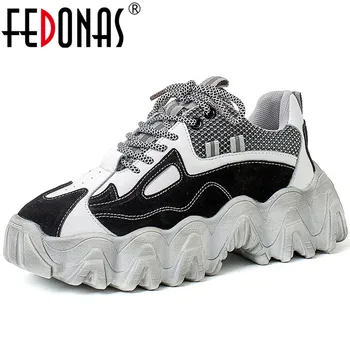 FEDONAS Top Quality Lace Up Women Sneakers Genuine Lether Platforms Ladies Shoes 2020 Spring Summer Party Office Shoes Woman
FEDONAS Top Quality Lace Up Women Sneakers Genuine Lether Platforms Ladies Shoes 2020 Spring Summer Party Office Shoes Woman