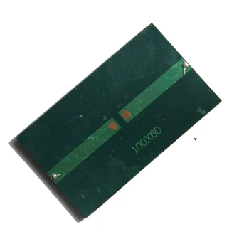 0.75W 5V 150MA Mini Solar Cell DIY Solar Panel Charger For 3.7V Battery Education Toy 100*60MM Epoxy Polycrystalline
0.75W 5V 150MA Mini Solar Cell DIY Solar Panel Charger For 3.7V Battery Education Toy 100*60MM Epoxy Polycrystalline