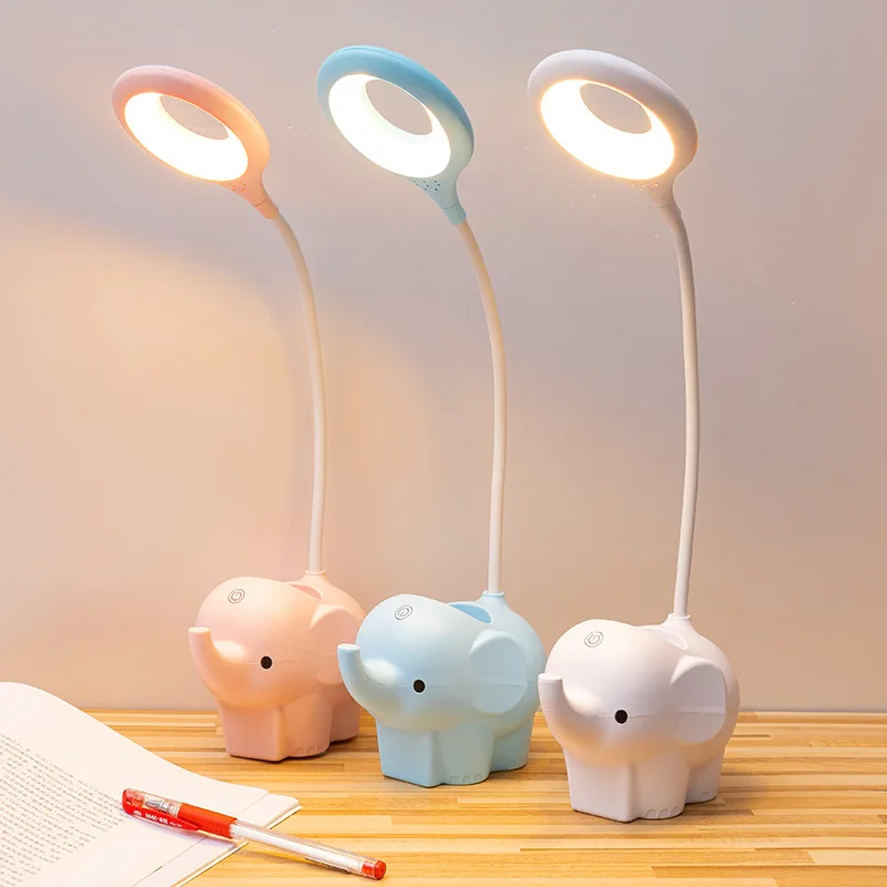 Table Lamp Driven By Creative Elephant, Dual-use Three-color Temperature Adjustable Learning Table Lamp
Table Lamp Driven By Creative Elephant, Dual-use Three-color Temperature Adjustable Learning Table Lamp