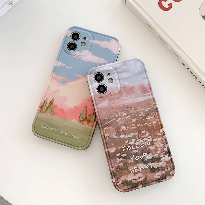 Landscape oil painting phone case for iPhone 12 Pro MAX retro design art back cover for iphone 12 mini 11 XS X XR 8 7 Plus cases
Landscape oil painting phone case for iPhone 12 Pro MAX retro design art back cover for iphone 12 mini 11 XS X XR 8 7 Plus cases