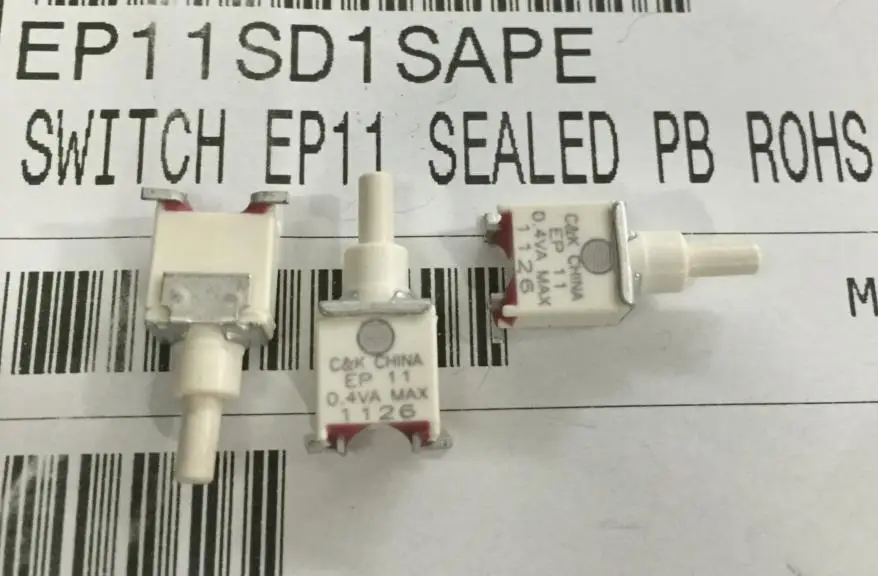 10PCS/LOT Imported EP11SD1SAPE, American button switch, 0.4VA MAX, usually open, waterproof, sealed type
10PCS/LOT Imported EP11SD1SAPE, American button switch, 0.4VA MAX, usually open, waterproof, sealed type