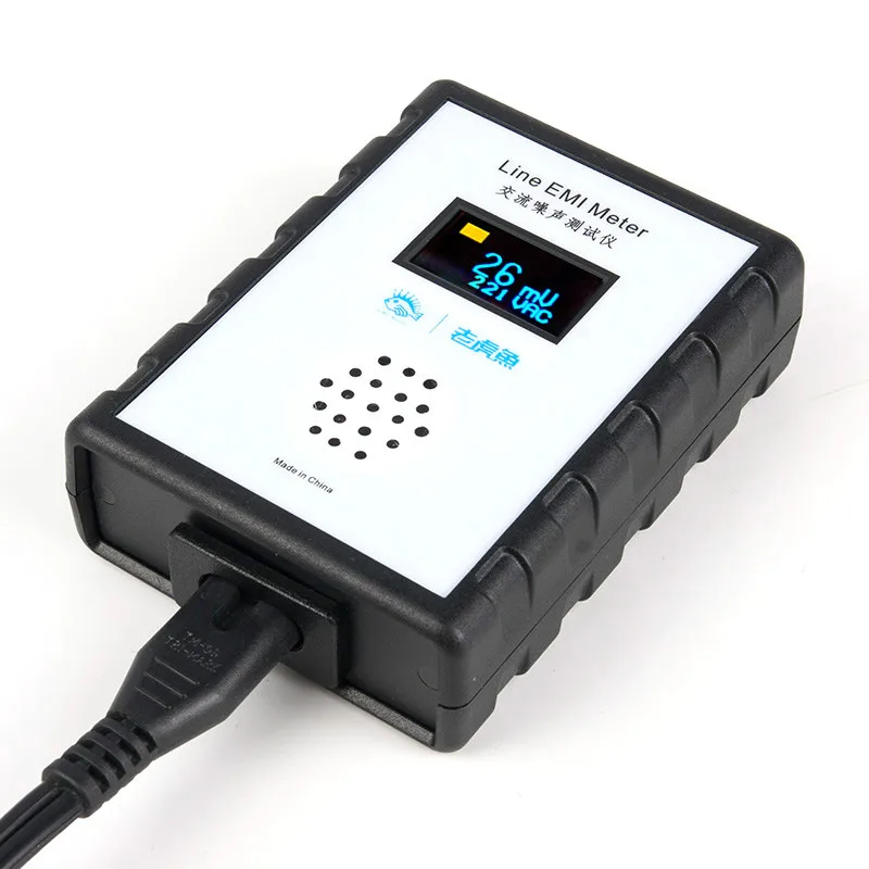 OLED Display Mains Noise Tester EMI Measuring Instrument Broadband AC Power Supply Ripple Analyzer line EMI meter E1-002
OLED Display Mains Noise Tester EMI Measuring Instrument Broadband AC Power Supply Ripple Analyzer line EMI meter E1-002