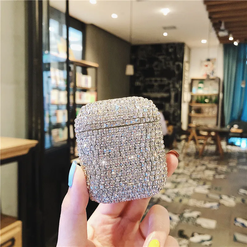 Shiny diamonds protective case for apple Airpods 1 2 Pro cases Rhinestone cover wireless bluetooth earphone funda charging bags
Shiny diamonds protective case for apple Airpods 1 2 Pro cases Rhinestone cover wireless bluetooth earphone funda charging bags