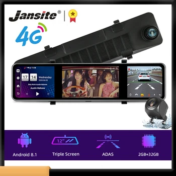 Jansite 12" DVR Dash cam 4G Touch Triple Square Screen Rear View Camera Android 8.1 dual dash cam Rearview mirror Backup cameras
Jansite 12" DVR Dash cam 4G Touch Triple Square Screen Rear View Camera Android 8.1 dual dash cam Rearview mirror Backup cameras