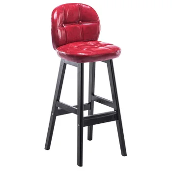 Solid Wood Bar Chair Simple Bar Chair Back High Stool Bar Stool Front Desk Cashier High Chair Home Bar Stools Modern
Solid Wood Bar Chair Simple Bar Chair Back High Stool Bar Stool Front Desk Cashier High Chair Home Bar Stools Modern