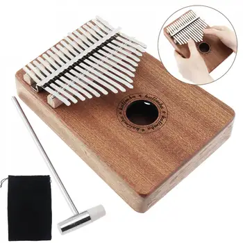 17 Key Kalimba Single Board Sapele Thumb Piano Mbira Mini Keyboard Instrument with Tuning Hammer
17 Key Kalimba Single Board Sapele Thumb Piano Mbira Mini Keyboard Instrument with Tuning Hammer