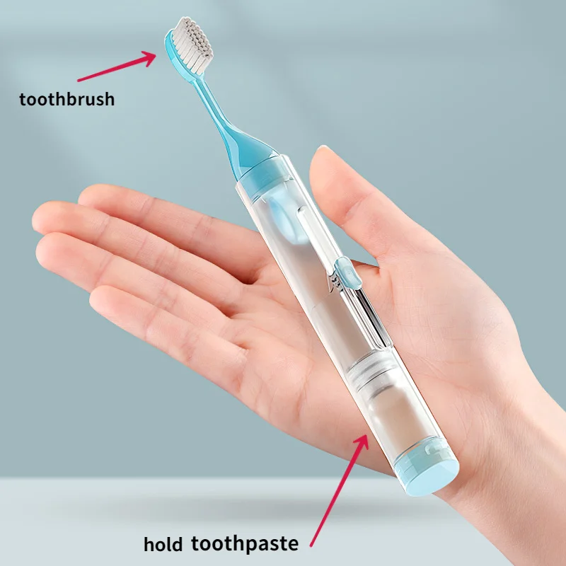 Portable Folding Travel Toothbrush Set, Creative Tooth Clean Tools, Can Hold Toothpaste
Portable Folding Travel Toothbrush Set, Creative Tooth Clean Tools, Can Hold Toothpaste