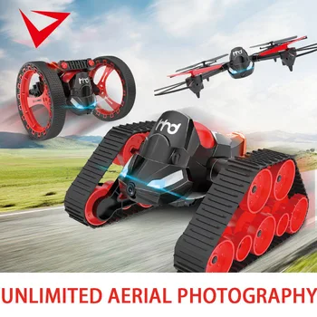 2020 Diy Three-in-one Remote Control Four-axis Drone Four-axis Aircraft 2.4g Deformable Bounce Tank Tank Radio Controlled Plane
2020 Diy Three-in-one Remote Control Four-axis Drone Four-axis Aircraft 2.4g Deformable Bounce Tank Tank Radio Controlled Plane