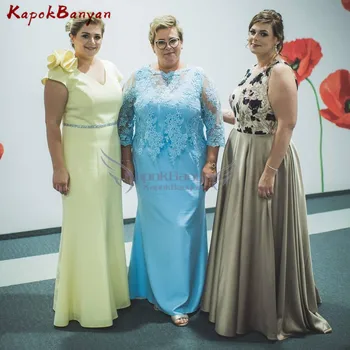 Lace Applique Chiffon Long Mother of Bride Dress A-line Floor Length Plus Size vestidos de fiesta de noche
Lace Applique Chiffon Long Mother of Bride Dress A-line Floor Length Plus Size vestidos de fiesta de noche