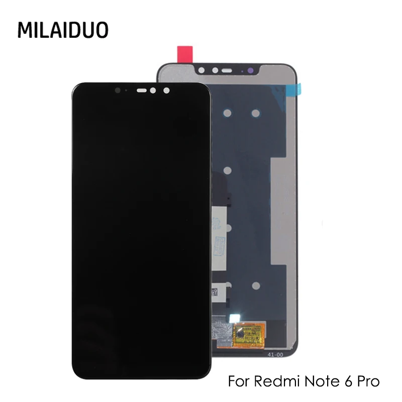 LCD Display for Xiaomi Redmi Note 6 Pro Touch Screen Digitizer LCD for Redmi Note 6 Pro Assembly No Frame Repair Parts 100% New
LCD Display for Xiaomi Redmi Note 6 Pro Touch Screen Digitizer LCD for Redmi Note 6 Pro Assembly No Frame Repair Parts 100% New