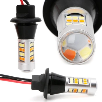 2pc T20 7440 42-LED 2835 50W Dual-Color Switchback LED DRL Turn Signal Light Kit W91F
2pc T20 7440 42-LED 2835 50W Dual-Color Switchback LED DRL Turn Signal Light Kit W91F