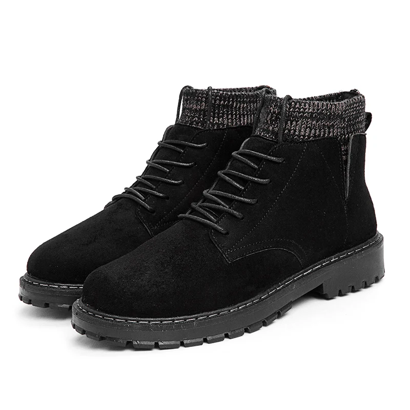 High Quality Men's Boots Winter Autumn Sock Martin Boots Black Warm Fur Waterproof Ankle Boots Outdoor Working Snow Footwear
High Quality Men's Boots Winter Autumn Sock Martin Boots Black Warm Fur Waterproof Ankle Boots Outdoor Working Snow Footwear