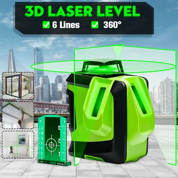 3D Laser Level Green Self-Leveling 360 Horizontal Vertical Cross High Precision Outdoor Powerful Laser Beam
3D Laser Level Green Self-Leveling 360 Horizontal Vertical Cross High Precision Outdoor Powerful Laser Beam
