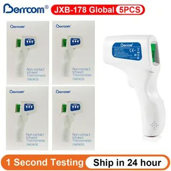 5PCS/Packs Berrcom JXB-178 Infrared Thermometer Global/China Household Precision Baby Medical Electronic Accurate Thermograph
5PCS/Packs Berrcom JXB-178 Infrared Thermometer Global/China Household Precision Baby Medical Electronic Accurate Thermograph