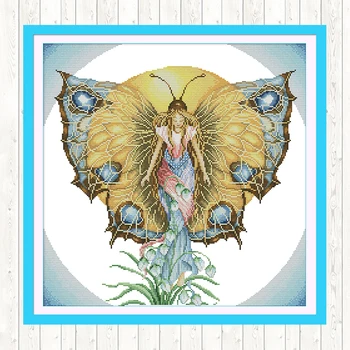 Spirit of Butterfly Cross Stitch Kits 11CT 14CT Cross Stitch Set Home Decor DMC Floss Kit Embroidery Handmade Needlework Package
Spirit of Butterfly Cross Stitch Kits 11CT 14CT Cross Stitch Set Home Decor DMC Floss Kit Embroidery Handmade Needlework Package