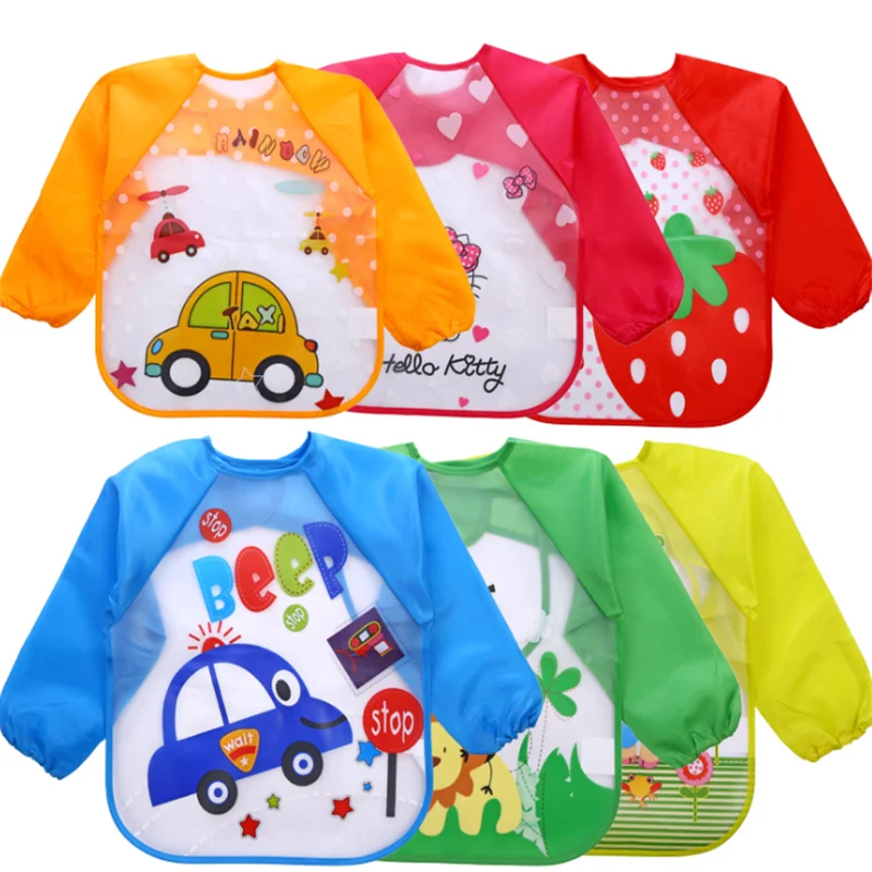 Baby Bibs Brup Cloth for Child Long Sleeve Cartoon Waterproof Painting Drawing Apron Brush Tool Clothes Toddler Eating Clothing
Baby Bibs Brup Cloth for Child Long Sleeve Cartoon Waterproof Painting Drawing Apron Brush Tool Clothes Toddler Eating Clothing