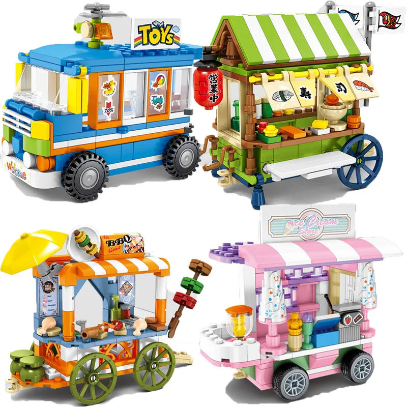 City Street View Compatible Legoingly Friends Creator Ice Cream Truck Food Store Buildings Blocks Educational Toys For Children
City Street View Compatible Legoingly Friends Creator Ice Cream Truck Food Store Buildings Blocks Educational Toys For Children