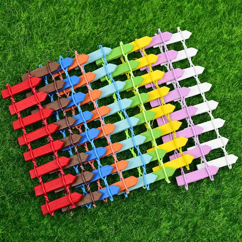 10Pcs 9.5*3cm Colorful Mini Wooden Fence Fairy DIY Garden Craft Decor Moss Micro Landscaping Home Accessories
10Pcs 9.5*3cm Colorful Mini Wooden Fence Fairy DIY Garden Craft Decor Moss Micro Landscaping Home Accessories