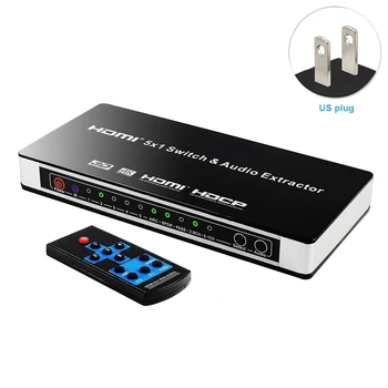 5x1 Arc Video Switcher Office HDMI Audio Extractor Remote Control TV 3D 4K PC Power Adapter Laptop Converter Home DVD
5x1 Arc Video Switcher Office HDMI Audio Extractor Remote Control TV 3D 4K PC Power Adapter Laptop Converter Home DVD