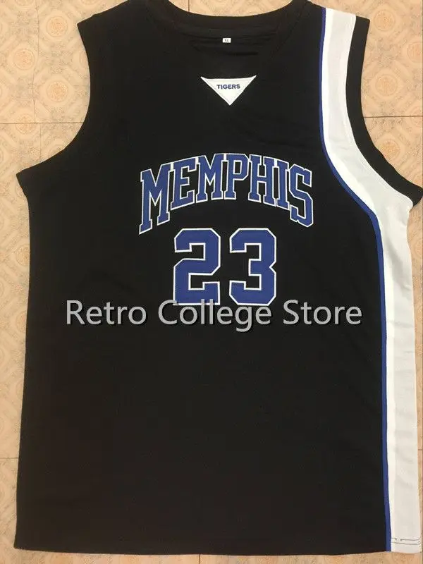 #23 Derrick Rose Memphis Tigers White Blue black mens Basketball Jersey Embroidery Stitched any Number and name 
#23 Derrick Rose Memphis Tigers White Blue black mens Basketball Jersey Embroidery Stitched any Number and name