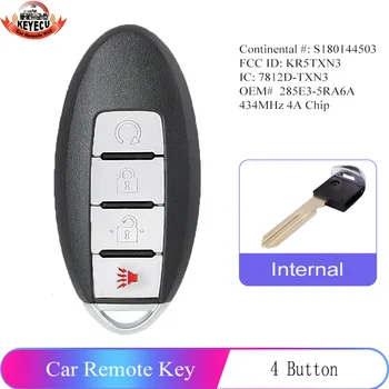 KEYECU S180144503 Keyless-Go Smart Remote Key 4B FSK 434MHz PCF7953M / HITAG AES / 4A Chip for Nissan Kicks 2018 -2020 KR5TXN3
KEYECU S180144503 Keyless-Go Smart Remote Key 4B FSK 434MHz PCF7953M / HITAG AES / 4A Chip for Nissan Kicks 2018 -2020 KR5TXN3