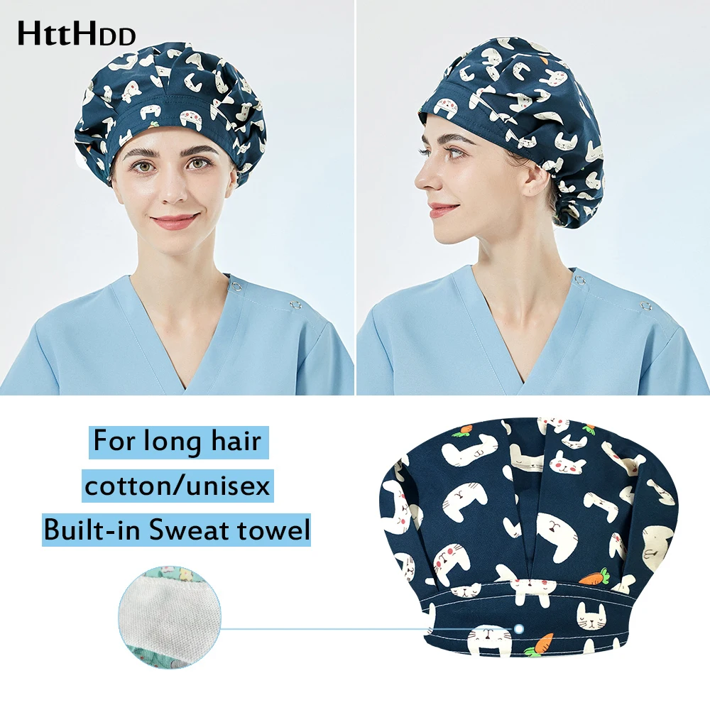 Breathable cartoon printing unisex work cap Puffy hat scrubs cap Pet shop work Dust-proof cleaning hat Laboratory scrubs hats
Breathable cartoon printing unisex work cap Puffy hat scrubs cap Pet shop work Dust-proof cleaning hat Laboratory scrubs hats