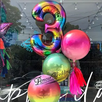 New 40inch Rainbow Number Balloons Happy Birthday Wedding Party Decoration Digital Aluminum Foil Balloon Kids Gift Air Globos
New 40inch Rainbow Number Balloons Happy Birthday Wedding Party Decoration Digital Aluminum Foil Balloon Kids Gift Air Globos