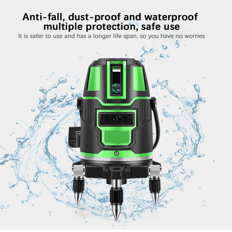 2/3/5 Line LD Laser 360 Horizontal and Vertical Cross Laser Level Self-leveling Super Strong Red Laser Green Laser Level 6 M 1mm
2/3/5 Line LD Laser 360 Horizontal and Vertical Cross Laser Level Self-leveling Super Strong Red Laser Green Laser Level 6 M 1mm