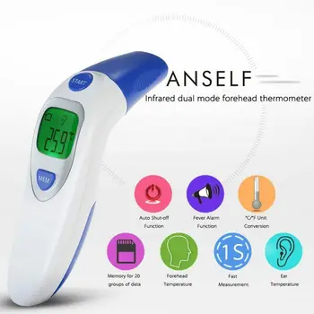 Digital Baby Thermometer Non-contact Infrared Forehead Thermometer Forehead Ear LCD Electric Adult Body Fever IR Kid Thermometer
Digital Baby Thermometer Non-contact Infrared Forehead Thermometer Forehead Ear LCD Electric Adult Body Fever IR Kid Thermometer