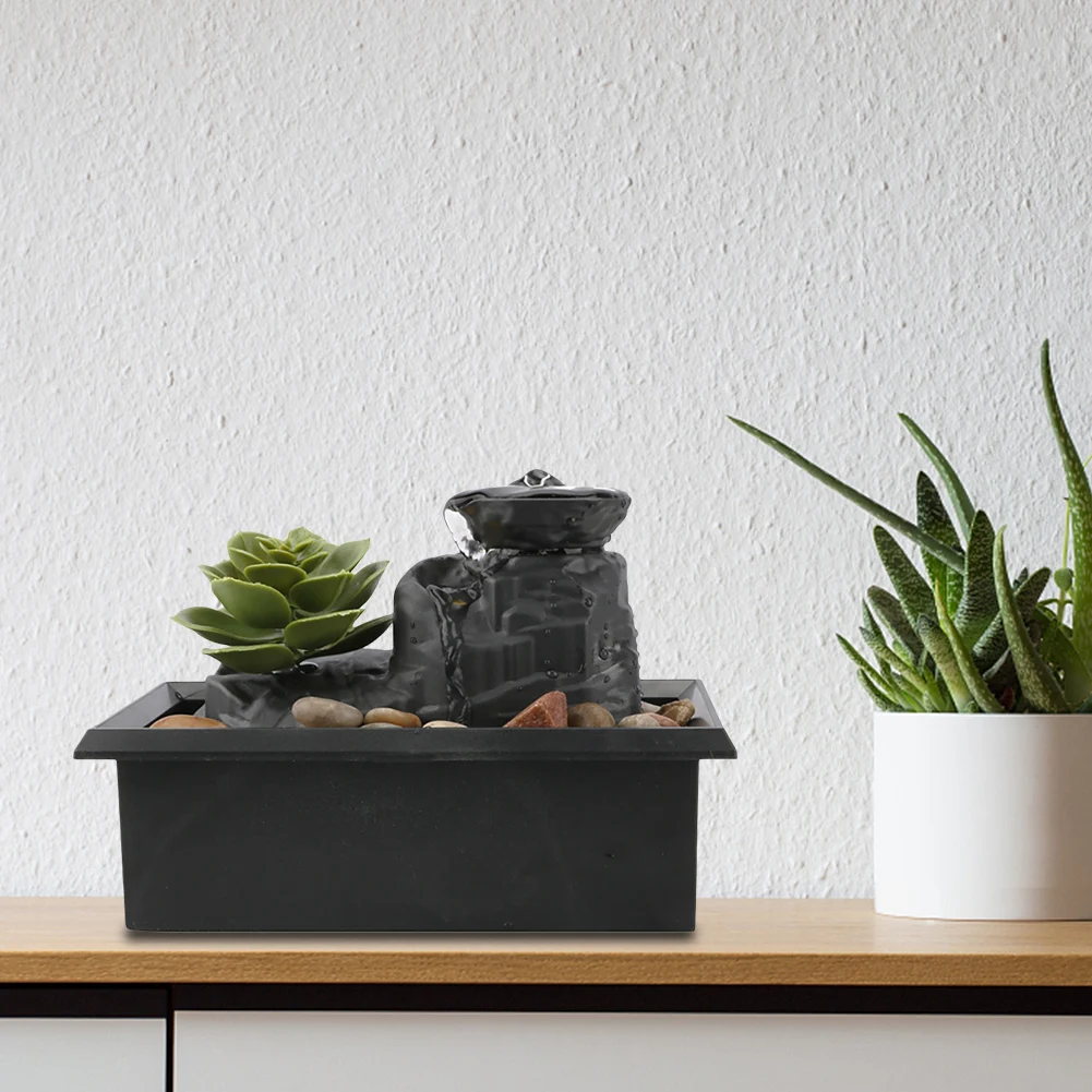 Minimalist fountain indoor waterfall fountain desktop fountain water waterfall Feng Shui office home desktop decoration Minimalist fountain indoor waterfall fountain desktop fountain water waterfall Feng Shui office home desktop decoration