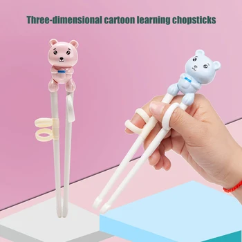 Cartoon Bear Learning Training Chopsticks Plastic Chopsticks For Children Enlightenment Cute Kid Baby Tableware Kitchen Tools
Cartoon Bear Learning Training Chopsticks Plastic Chopsticks For Children Enlightenment Cute Kid Baby Tableware Kitchen Tools