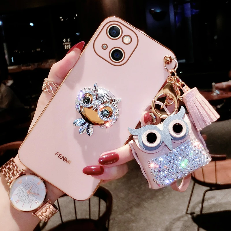 Silicone Cover for IPhone 13 12 Pro Max 11Mini Cell Phone Pendant Coin Purse Woman Deluxe White Pink Phone Case Jewelled Animal
Silicone Cover for IPhone 13 12 Pro Max 11Mini Cell Phone Pendant Coin Purse Woman Deluxe White Pink Phone Case Jewelled Animal