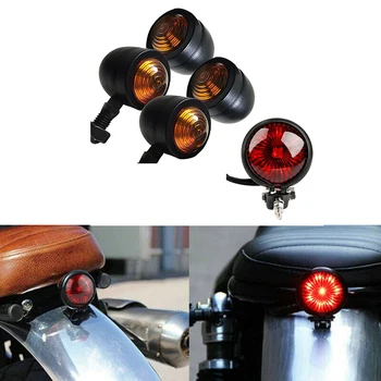 5Pcs/Set Motorcycle Turn Signals Rear Tail Lights Brake Stop Lamp for Cafe Racer Bobber Chopper
5Pcs/Set Motorcycle Turn Signals Rear Tail Lights Brake Stop Lamp for Cafe Racer Bobber Chopper
