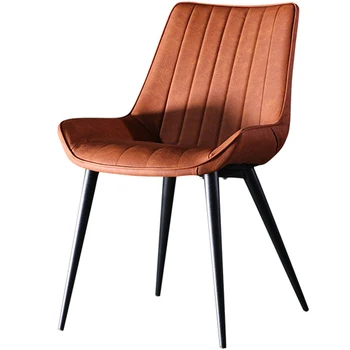 Nordic dining chair home light luxury ins net red back simple desk metal leather
Nordic dining chair home light luxury ins net red back simple desk metal leather