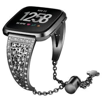 Stainless Steel Strap Fashion Replacement Rhinestone Metal Watch Band Wrist Strap For Fitbit Versa Smart Watch Bracelet Straps
Stainless Steel Strap Fashion Replacement Rhinestone Metal Watch Band Wrist Strap For Fitbit Versa Smart Watch Bracelet Straps