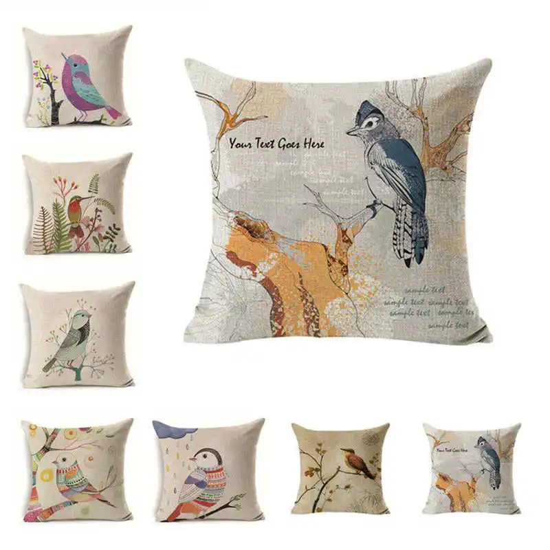 Cute Brid Pattern Cushion Cover Pillow Case Cotton Linen 18'' Home Sofa Bedroom Decor
Cute Brid Pattern Cushion Cover Pillow Case Cotton Linen 18'' Home Sofa Bedroom Decor