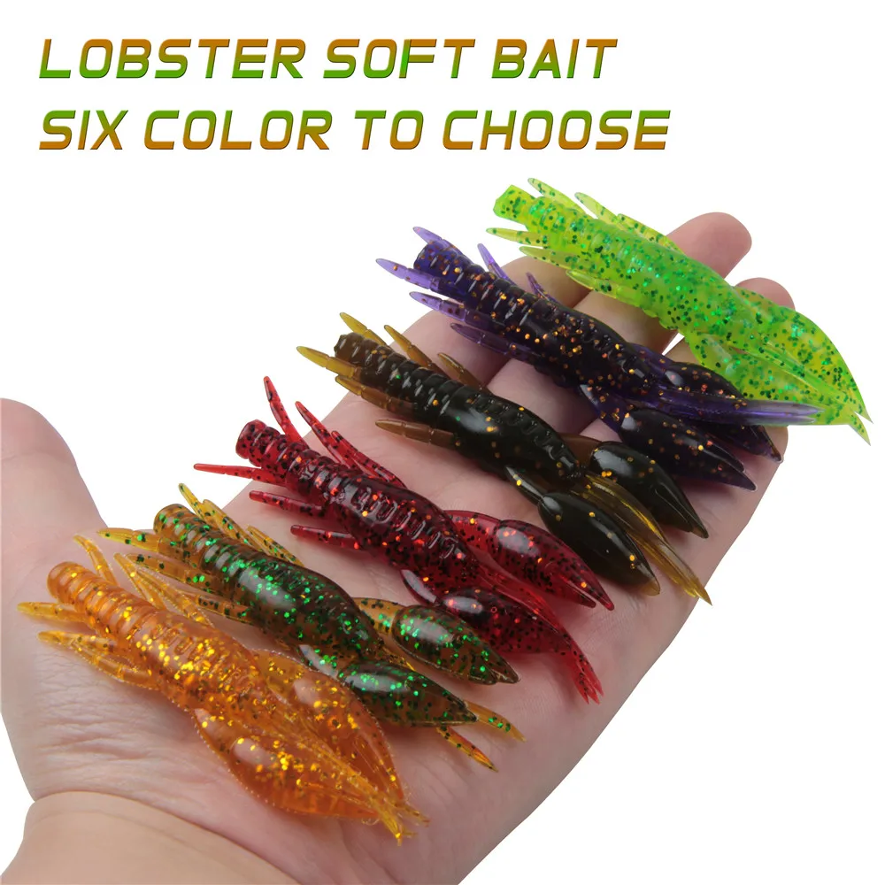 30pcs Soft Lobster fishing Lures 8cm 5.2g Jig Rubber bionic crayfish Artificial Worm Shrimp fishing Bait for bass texas rigs
30pcs Soft Lobster fishing Lures 8cm 5.2g Jig Rubber bionic crayfish Artificial Worm Shrimp fishing Bait for bass texas rigs