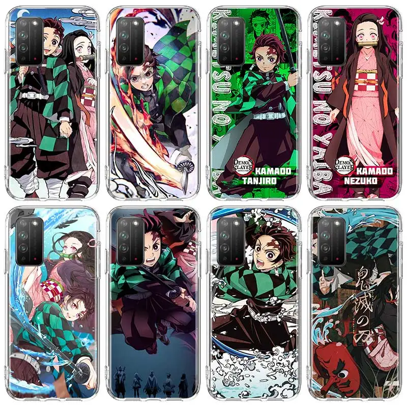 Силиконовый чехол Kamado Nezuko Kimetsu Demon Slayer для Huawei Honor 9S 9C 9A 8X 9X Pro 10 Lite 20 30 Youth Play|Бамперы|