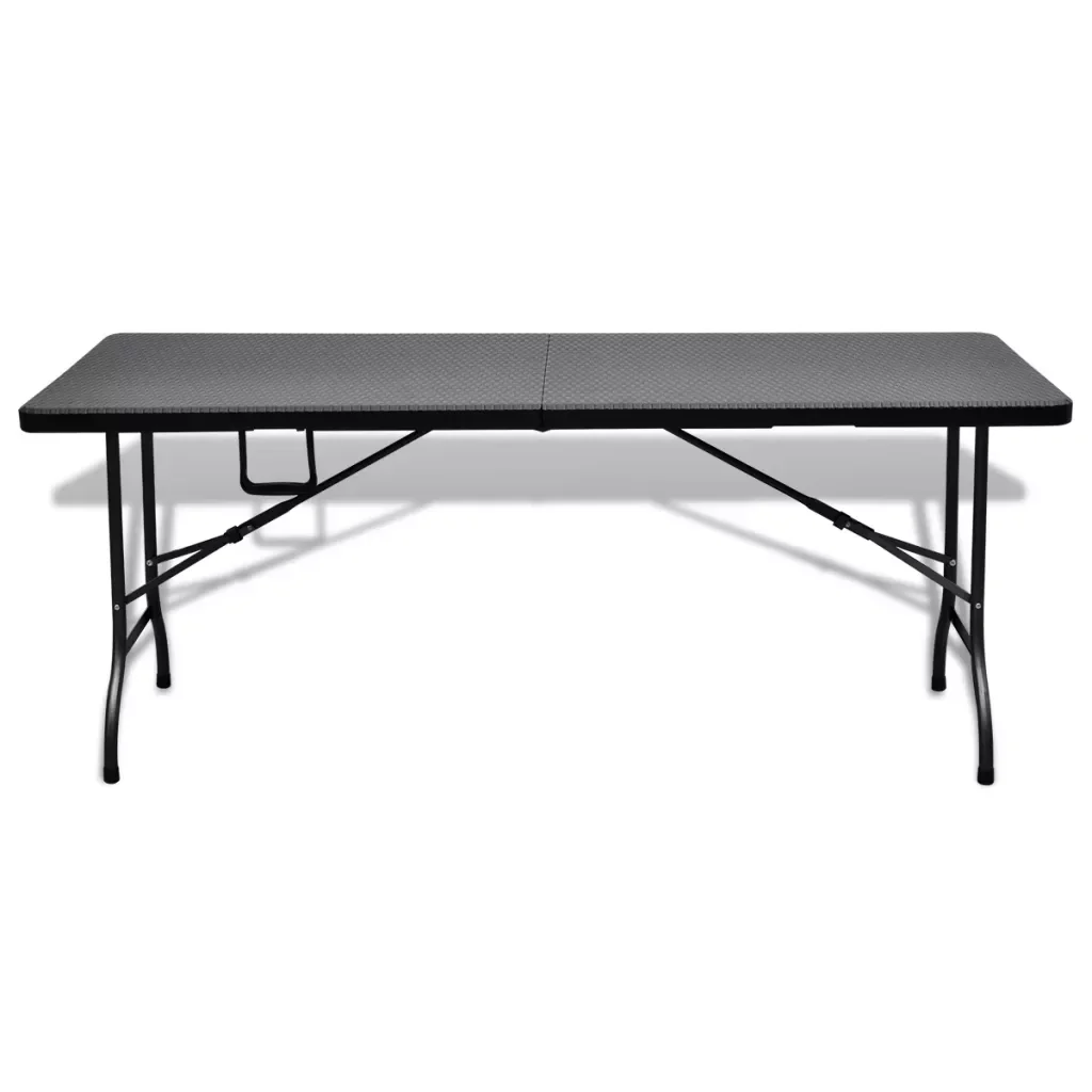 Simple Foldable Garden Table HDPE Black Imitation Rattan Lightweight Weather Resistant Modern Table for Garden Patio Campsite
Simple Foldable Garden Table HDPE Black Imitation Rattan Lightweight Weather Resistant Modern Table for Garden Patio Campsite